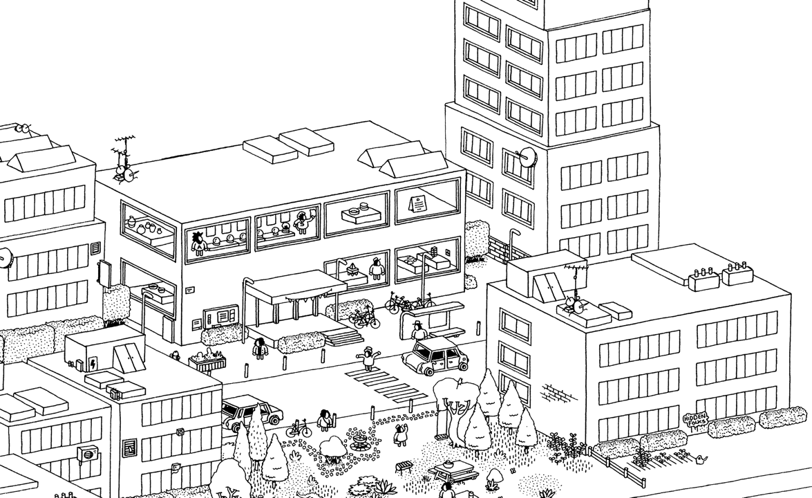 Hidden Folks — the no-timer hand-drawn search-and-find with the rare "Data Not Collected" privacy row screenshot 2